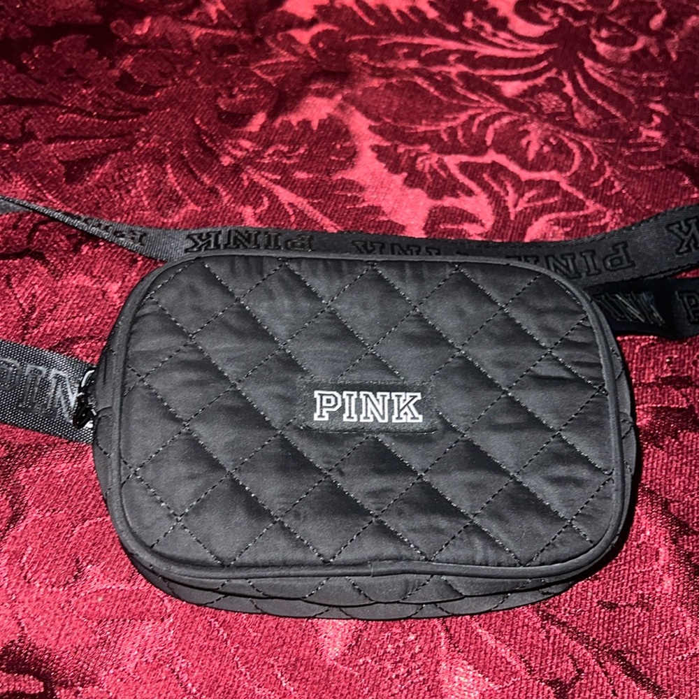 PINK Victoria's Secret black fanny pack bag bucket bag new without tags